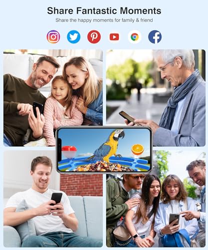 Smart Bird Feeder with Camera Solar Powered - 4K High Resolution AI Camera for Beautiful Close-up Shots and a Unique Bird Watching Experience, Ideal Present for Bird Lovers