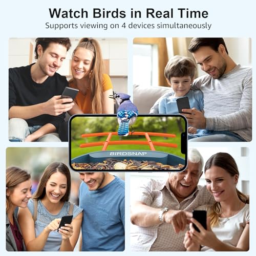 birdsnap® PAV - Smart Bird Feeder with Camera, 5 DIY Add-ons & 64G SD Card Auto Record Bird Video Bird House for Outside, AI Identify Bird Auto Capture with Solar Panel, Ideal Gift for Bird Lover