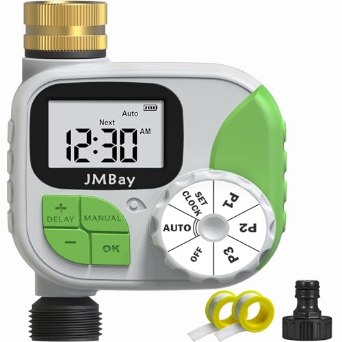 Sprinkler Timer Water Timer for Garden Hose,Smart hose Timer Programmable Auto Irrigation System for Yard & Greenhouse, Waterproof Digital Sprinkler Controller with Pure Brass Inlet for Lawn