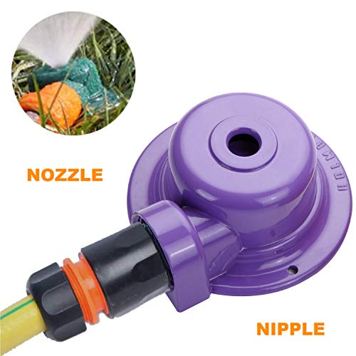 KEREN Metal Lawn Sprinkler Garden Water Sprinklers Lawn Irrigation System for Small to Medium Area Watering Outdoor Garden Yard Lawn