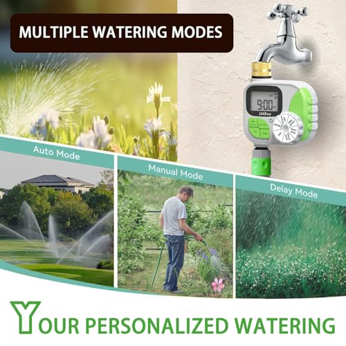 Sprinkler Timer Water Timer for Garden Hose,Smart hose Timer Programmable Auto Irrigation System for Yard & Greenhouse, Waterproof Digital Sprinkler Controller with Pure Brass Inlet for Lawn