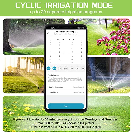 Shrivee WiFi Sprinkler Timer 2 Zone, Smart Water Timer for Garden Hose, Smart Hose Faucet Timer with Bluetooth and App Control, Automatic Irrigation System for Garden, Yards and Lawns (WiFi Version)