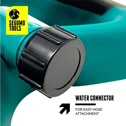 Segomo Tools 2 Pack 360 Degree Automatic Rotating Garden Sprinkler | Lawn Sprinkler | Yard Sprinkler | Lawn Watering Sprinkler | Sprinklers for Yard | Rotating Sprinklers for Yard