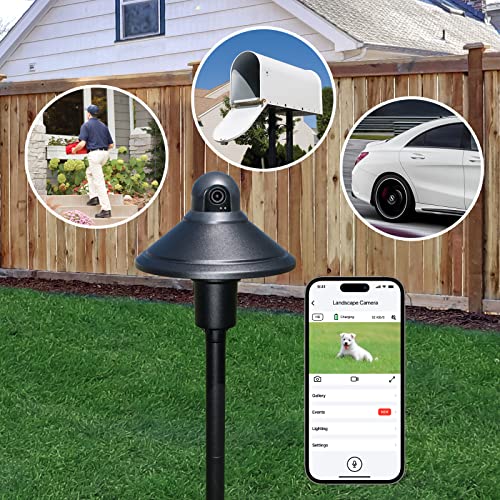 NOVOLINK Smart Landscape Camera Path Light with Camera, 1080P, Wide viewing angle, Motion Detection,Security Camera,Night Vision, 2-Way Talk