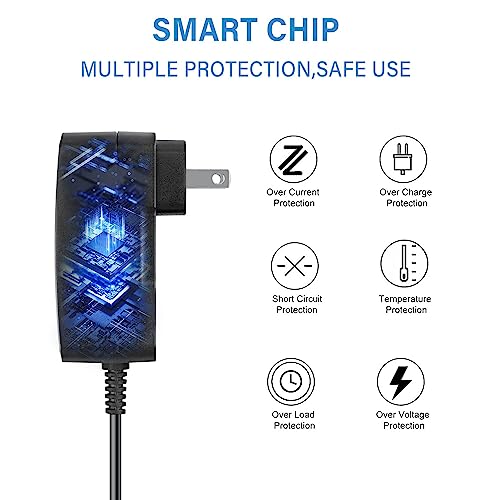 CJP-Geek 2-Prong 12.6V AC/DC Adapter Compatible with Ausono Model HJ1103J 5000mAh Lithium Li-ion Battery Cordless Automatic Robotic Swimming Pool Vacuum Cleaner 12.6VDC 1.8A Power Supply Charger PSU