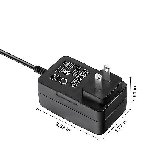 CJP-Geek 2-Prong 12.6V AC/DC Adapter Compatible with Ausono Model HJ1103J 5000mAh Lithium Li-ion Battery Cordless Automatic Robotic Swimming Pool Vacuum Cleaner 12.6VDC 1.8A Power Supply Charger PSU