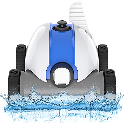Rock&Rocker Cordless Robotic Pool Cleaner, Automatic Pool Vacuum with 60-90 Mins Working Time, Rechargeable Battery, IPX8 Waterproof for Above/In-Ground Swimming Pools Up to 861 Sq Ft