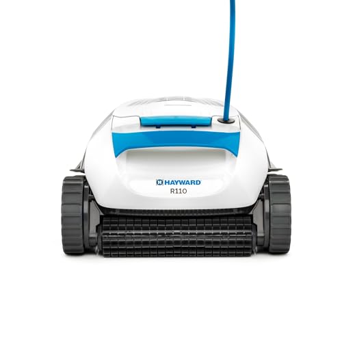 Hayward The Pool Cleaner R110 Robotic Cleaner (2024 New) - Top Loading Easy Clean Basket, Smart Navigation, Programmable Timer, Fine/Ultra Fine Filters for In-Ground and Above Ground Pools up to 33ft