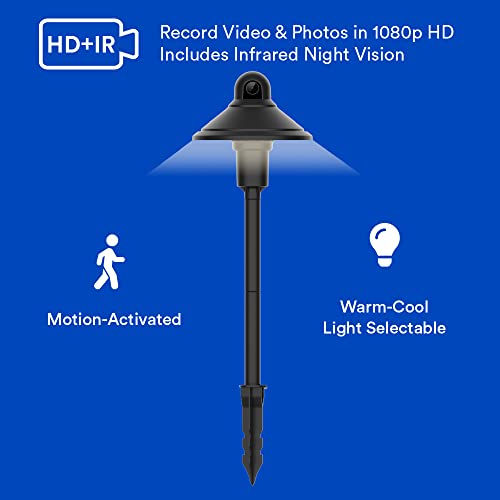NOVOLINK Smart Landscape Camera Path Light with Camera, 1080P, Wide viewing angle, Motion Detection,Security Camera,Night Vision, 2-Way Talk