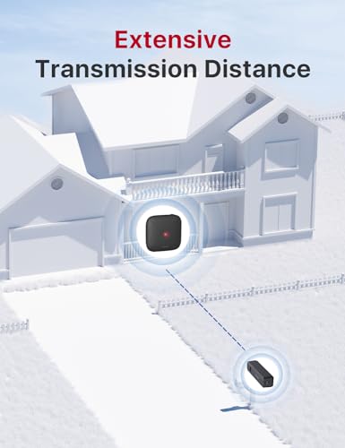 X-Sense Smart Mailbox Alarm, Wireless Long Range Mailbox Alert, Mailbox Sensor with SBS50 Base Station for Delivered Mail, SMA11