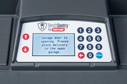 Genie BenchSentry Connect Slate Smart Package Delivery Box for Outside, Extra Large