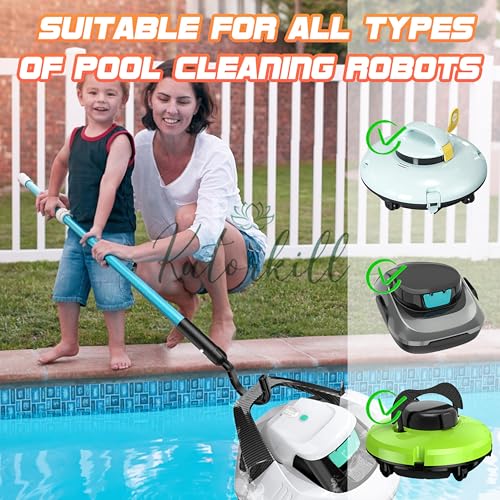 Hook for All Robotic Pool Cleaner, Kutorkill Customized Hook Accessories for Swimming Pool Vacuum Robot, Attaches to Telescopic Poles, Robotic Pool Cleaner for Cordless