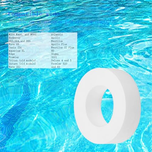 Pool Cleaner Climbing Rings - for Dolphin Maytronics Robotic Replacement Part 6101611-R4, Compatible with M200/M400/M500, Nautilus/CC Plus DX3/DX4/DX6, Ultimate Wall Adhesion (4 Pack)