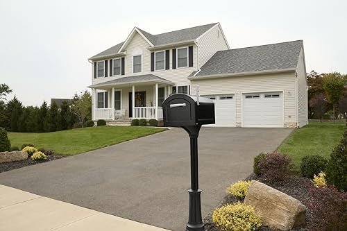 Architectural Mailboxes 950020B-10 Centennial Postmount Mailbox, XL, Black