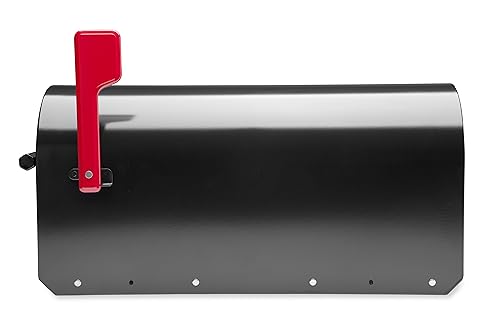 ARCHITECTURAL MAILBOXES 5560B-R-10 Architectural Mailboxes Sequoia Post Mount Mailbox, Large, Black
