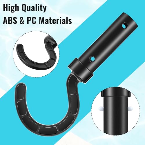Dunkive Pool Hook for Robotic Pool Cleaner, Pool Hooks for Poles, Compatible with All Robotic Pool Vacuum Cleaner, Easily Recycle the Pool Robotic, Suitable for Telescopic Poles