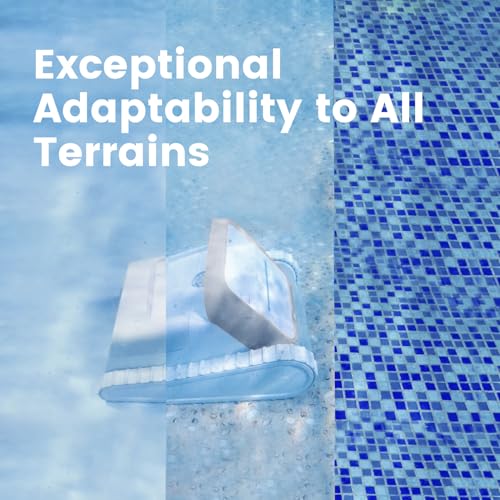 SMOROBOT Cordless Pool Cleaners for Inground Pools, Wall Climbing, Smart Navigation, Lasts 150 Mins with Strong Suction Power, Automatic Robotic Pool Vacuum for Gravel, Sand, Leaves