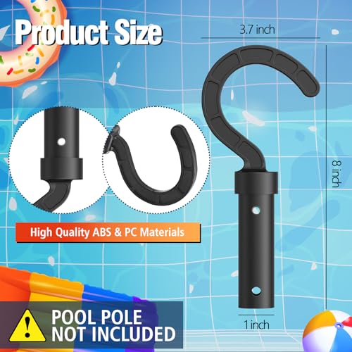 BEASYE Hook for Robotic Pool Cleaner, Customized Hook Accessories for Swimming Pool Vacuum Robot, Attaches to Telescopic Poles, Robotic Pool Cleaner for Cordless, Above Ground and Underwater