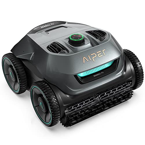 (2024 Upgrade) AIPER Seagull Pro Cordless Robotic Pool Cleaner, Wall Climbing Suction Pool Cleaner Lasts up to 150 Mins, Quad-Motor System, Smart Navigation, Ideal for In-Ground Pools up to 40 FT