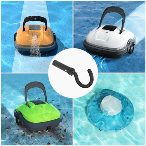 BEASYE Hook for Robotic Pool Cleaner, Customized Hook Accessories for Swimming Pool Vacuum Robot, Attaches to Telescopic Poles, Robotic Pool Cleaner for Cordless, Above Ground and Underwater