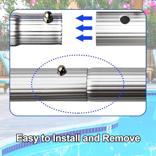 Hook for All Robotic Pool Cleaner with Swimming Pool Pole, Accessories Hook Customized for Pool Vacuum Robot Including Cordless,above Ground and Underwater