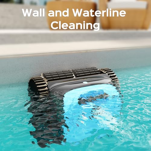(2024 Upgrade) WINNY POOL CLEANER Pool Vacuum for Inground Pools, Cordless Robotic Pool Cleaner, Wall and Waterline Cleaning, Intelligent Route Planning, 150 min Runtime, for Pools up to 1,600 Sq.ft