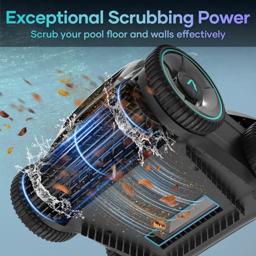 (2024 Upgrade) AIPER Seagull Pro Cordless Robotic Pool Cleaner, Wall Climbing Suction Pool Cleaner Lasts up to 150 Mins, Quad-Motor System, Smart Navigation, Ideal for In-Ground Pools up to 40 FT