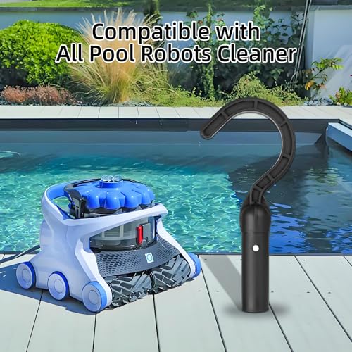 Pool Hook for All Robotic Pool Cleaner, Pool Accessories Hook Customized for Pool Vacuum Robot Including Cordless,above Ground and Underwater (Attaches to Telescopic Poles)