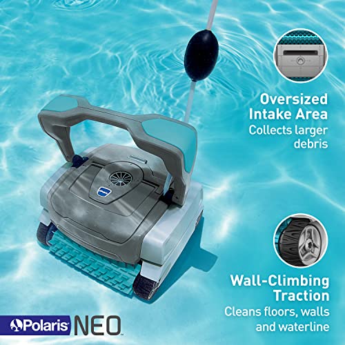 Polaris NEO Robotic Pool Cleaner, Automatic Vacuum for InGround Pools up to 40ft, Wall Climbing Vac w/ Strong Suction