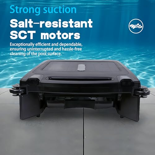 NiHoo solar rechargeable dual-mode pool cleaning robot, cordless robot pool cleaner, solar automatic robot pool skimmer,Pool vacuum for above ground pool