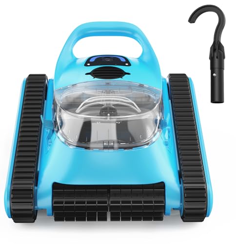 Cordless Robotic Pool Cleaner Automatic: NexTrend Pool Vacuum for above Ground Pool Wall Floor Waterline Cleaning 180W Powerful Suction Last 150 Mins Robot for Inground Swimming Pool up to 2050 sq.ft