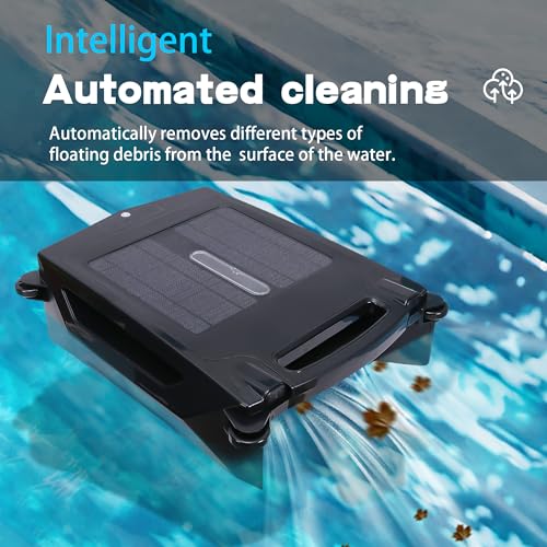 NiHoo solar rechargeable dual-mode pool cleaning robot, cordless robot pool cleaner, solar automatic robot pool skimmer,Pool vacuum for above ground pool