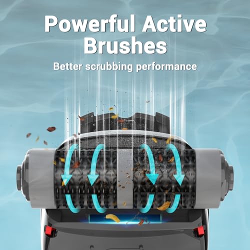 (Upgrade) Gosvor Pivot Cordless Robotic Pool Cleaner, Wall Climbing, Triple-Motor, Extended Battery Life, Self-Parking, Automatic Pool Vacuum for Inground &above Ground Pools Up to 65 FT in Length