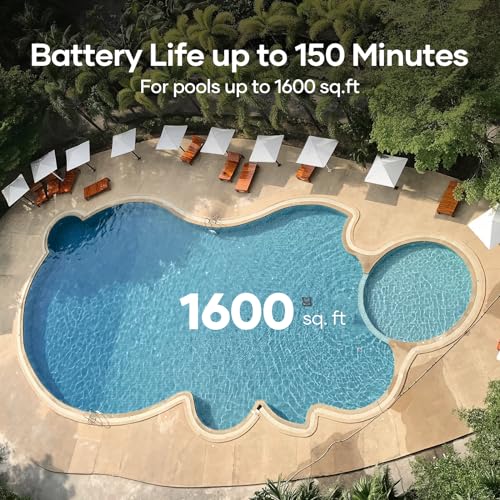 (2024 Upgrade) AIPER Seagull Pro Cordless Robotic Pool Cleaner, Pool Vacuum for Inground Pools, Smart Navigation Pool Vacuum Cleaner Lasts up to 150 Mins, Floor, Wall and Water Line Cleaning