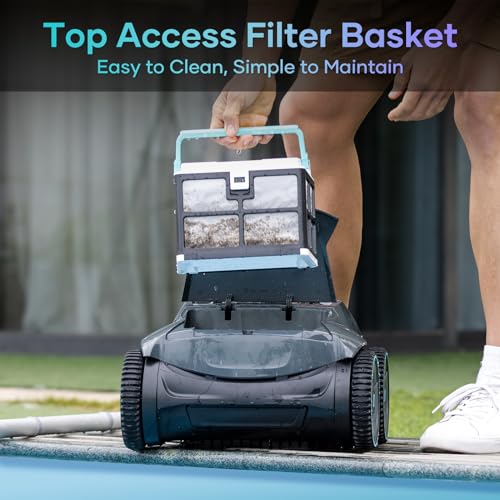 (2024 Upgrade) AIPER Seagull Pro Cordless Robotic Pool Cleaner, Wall Climbing Suction Pool Cleaner Lasts up to 150 Mins, Quad-Motor System, Smart Navigation, Ideal for In-Ground Pools up to 40 FT