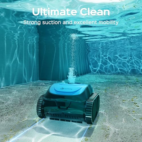 (2024 Upgrade) WINNY POOL CLEANER Pool Vacuum for Inground Pools, Cordless Robotic Pool Cleaner, Wall and Waterline Cleaning, Intelligent Route Planning, 150 min Runtime, for Pools up to 1,600 Sq.ft