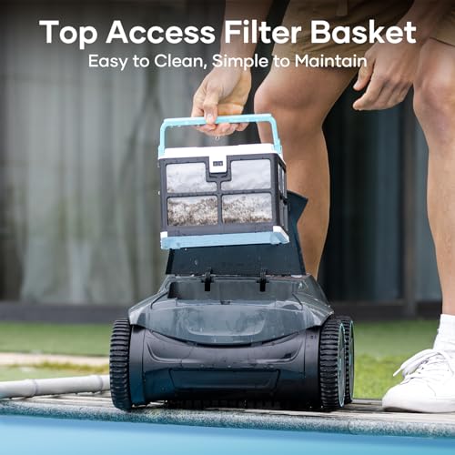 (2024 Upgrade) AIPER Seagull Pro Cordless Robotic Pool Cleaner, Pool Vacuum for Inground Pools, Smart Navigation Pool Vacuum Cleaner Lasts up to 150 Mins, Floor, Wall and Water Line Cleaning