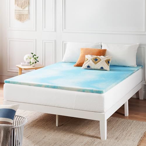 Best Price Mattress 2 Inch Swirl Gel AeroBreeze Cooling Air Flow Memory Foam Mattress Topper, Twin