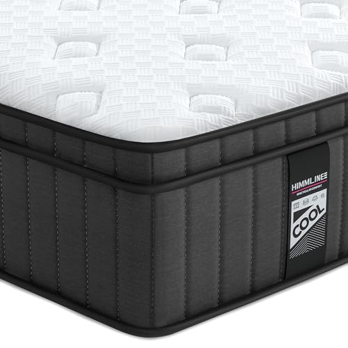HIMMLINE Full Mattress, 12 Inch Hybrid Mattress, Gel Memory Foam and Pocket Spring Full Bed Mattress in a Box, Medium Feel, Cooler Sleep & Pressure Relief, 54”*75”, 120 Nights Risk-Free Trial