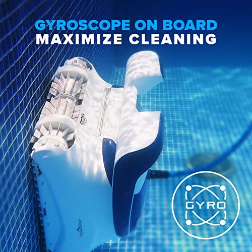 Dolphin Sigma Robotic Pool Cleaner (2024 Model) — Wi-Fi, App, Gyroscope, Weekly Timer, Waterline Cleaning & Massive Top-Loading Ultra-Fine and Standard Filters for In-Ground Swimming Pools up to 50ft