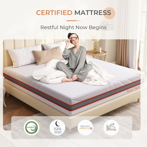 Sweetnight Full Size Mattress, 10 Inch Gel Memory Foam Mattress in a Box, Flippable Mattress with Two Firmness Preference, Motion Isolation