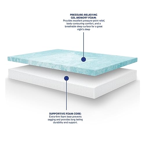 Vibe Heather Grey Gel Memory Foam Mattress, CertiPUR-US and Oeko-TEX Certifed Bed-in-a-Box in Ultra Small Package, 8-Inch, Full
