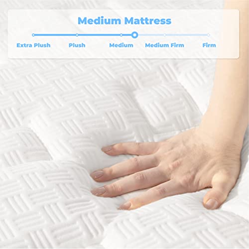 HIMMLINE Full Mattress, 12 Inch Hybrid Mattress, Gel Memory Foam and Pocket Spring Full Bed Mattress in a Box, Medium Feel, Cooler Sleep & Pressure Relief, 54”*75”, 120 Nights Risk-Free Trial