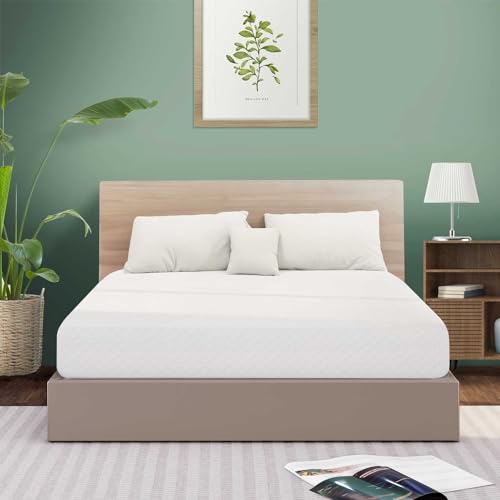 NEO SLEEP 6/8/10/12 Queen Cooling Gel Memory Foam Mattress Medium Firm CertiPUR-US Certified Mattress in a Box Enhanced Pressure Relief Removable Soft Cover No Fiberglass (Queen, 8 in)
