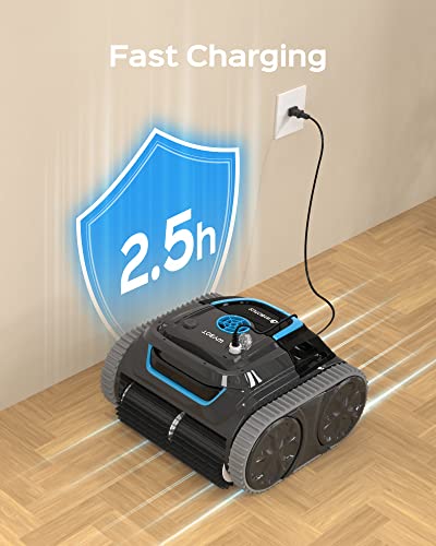 (2024 Upgrade) WYBOT S1 Premium Wall Climbing Cordless Pool Vacuum, Robotic Pool Cleaner Pool Robot with Smart Mapping, Powerful Suction, APP Mode, 180mins Runtime, Fast Charing Fit for Inground Pools