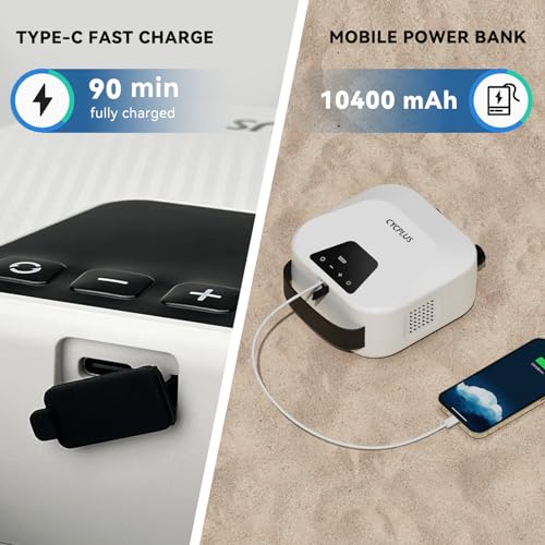 CYCPLUS 20PSI High Pressure Smart SUP Air Pump, Rechargeable Battery-powered, Intelligent Dual Stage Inflation & Deflation, Auto-Off Air Pump for Stand Up Paddle Boards,Surfing Kite, Tent, Mattress