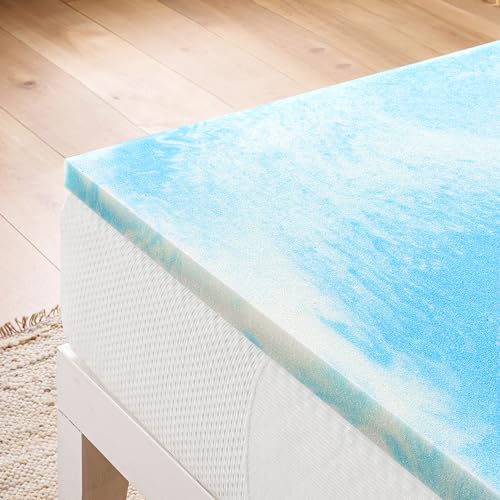 Best Price Mattress 2 Inch Swirl Gel AeroBreeze Cooling Air Flow Memory Foam Mattress Topper, Twin