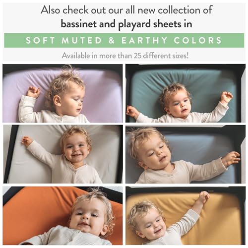 Joey + Joan Waterproof Bassinet Mattress Pad Cover Compatible with SNOO Smart Bassinet – 2 Pack Quilted Mattress Protector Made from Ultra Soft Bamboo Viscose Terry – 15" x 31"