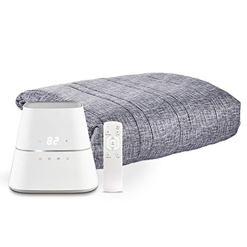 AquaPad CozyFlow Water Heated Mattress Pad, No Electric Wire, All Digital, 5 YR Warranty, AirQuiet and Dual-Tank Technology, ETL Listed, Smart, Smooth, Hydro Heat Onsu Mat Topper Bed Warmer, Queen