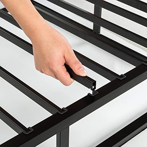 ZINUS Quick Lock Metal Smart Box Spring, 9 Inch Mattress Foundation, Strong Metal Structure, Easy Assembly, Queen, White